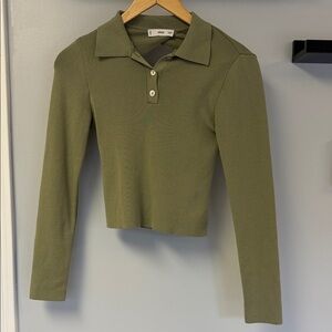 Like New MNG Backless Long Sleeve Shirt